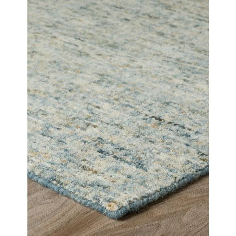 Handloom Hand Tufted Harmony Wool Rug - Blue & Brown media 5