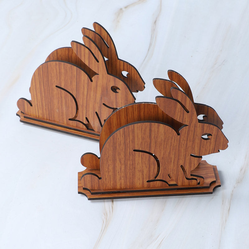 Bunny Napkin Holder - Set Of Two