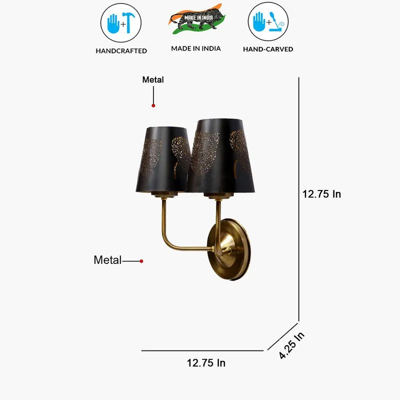 AuraCut Leaf Duo Metal Wall Lamp media 8