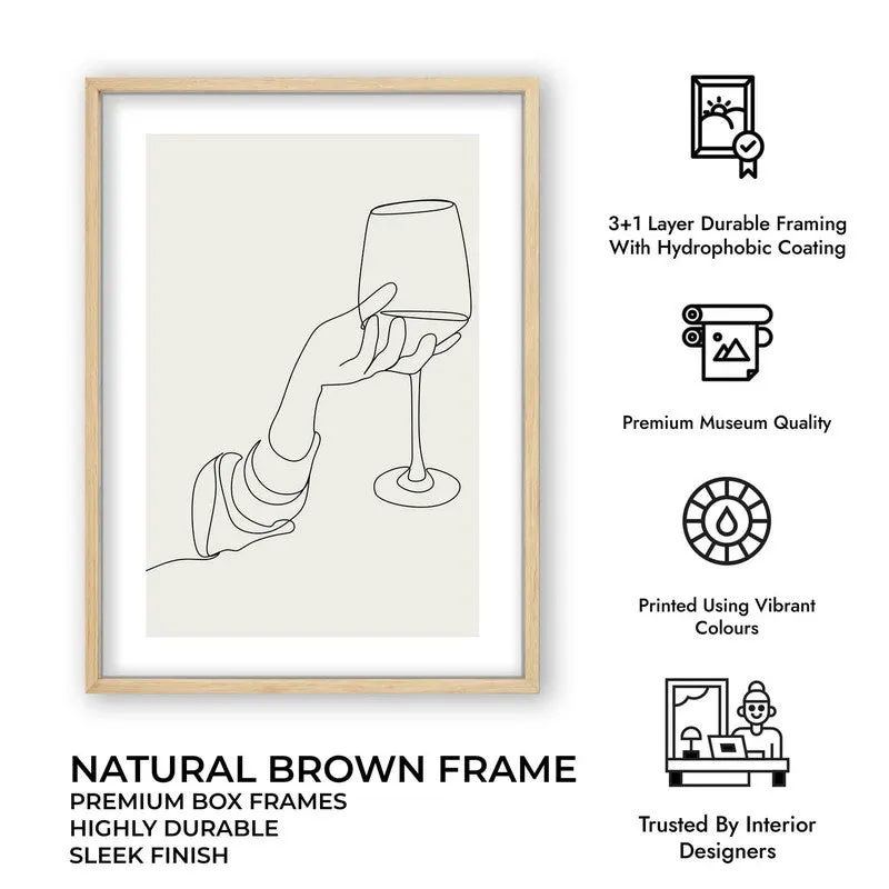 Tropical Tonic Archival Canvas Wall Art - Brown media 12