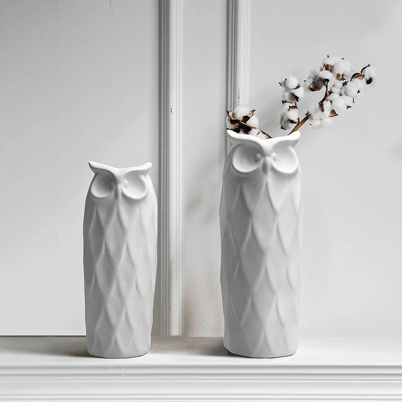 Owelette Ceramic Vase - Set Of Two image 7
