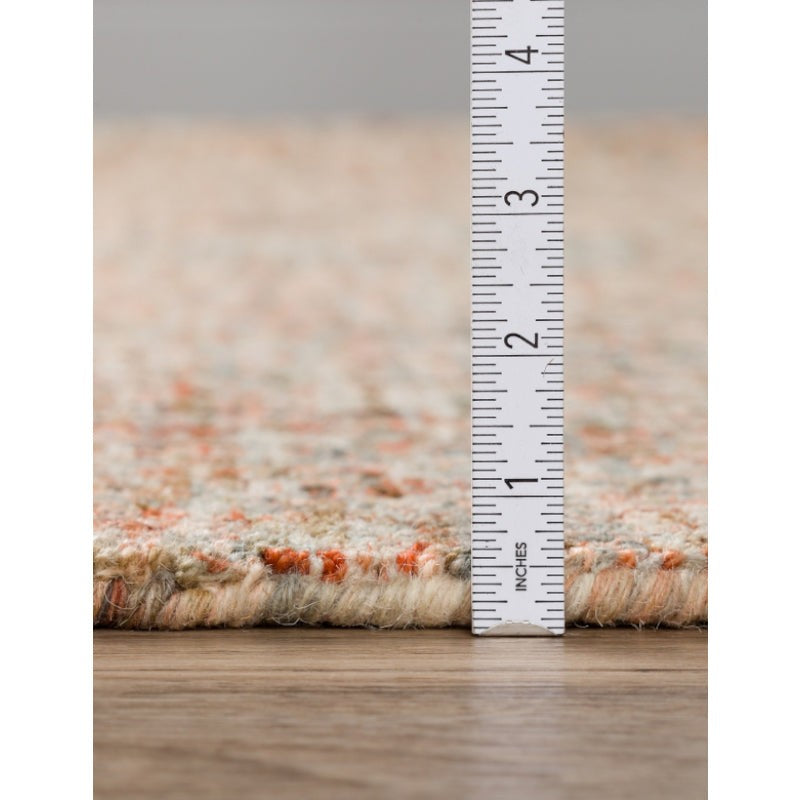 Handloom Hand Tufted Harmony Wool Rug - Red & Brown media 9