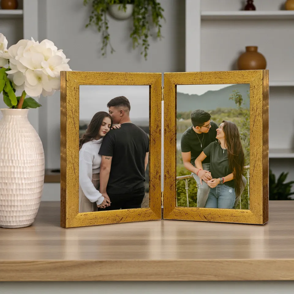CalmTone MDF Photo Frame - Gold media 1