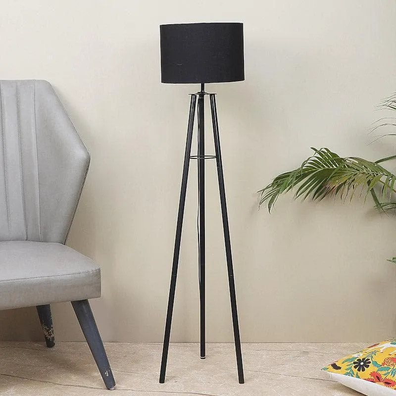 Natura Casper Metal Floor Lamp - Black media 3