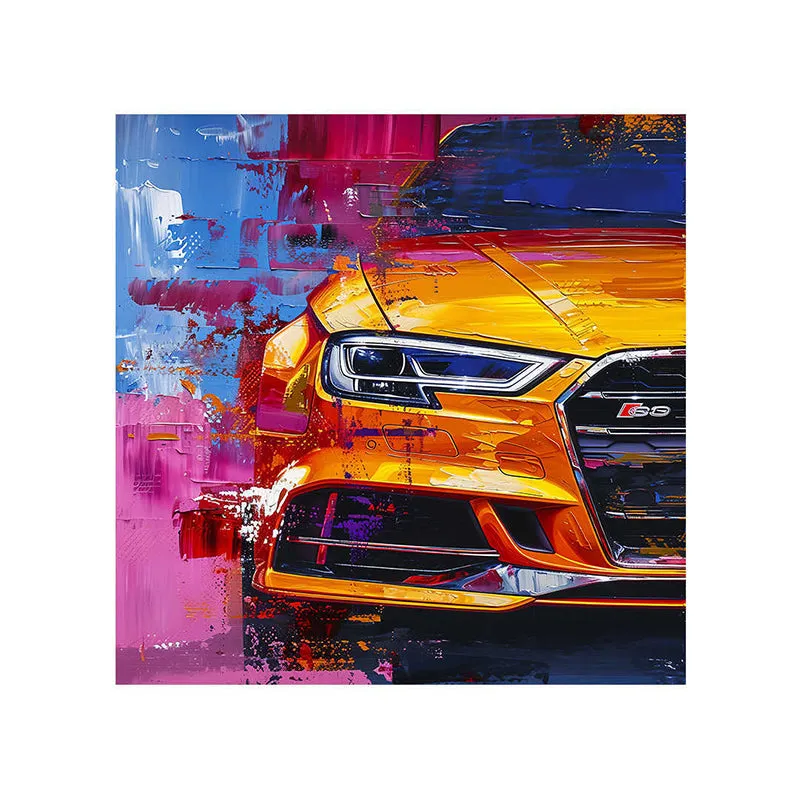 Vintage Car Wall Painting media 5