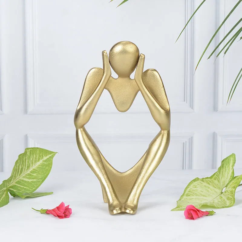 Echo Of Silence Aluminium Showpiece - Gold media 1