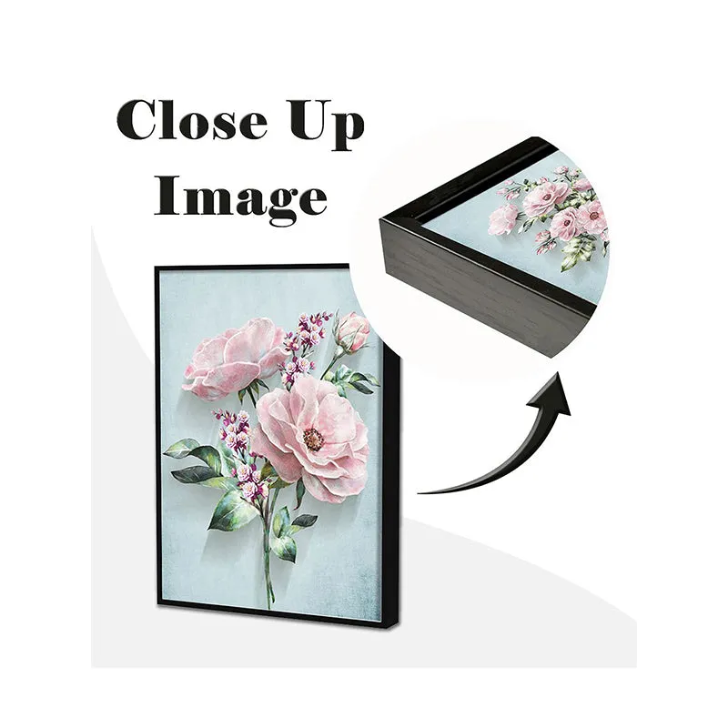 Rosa Realm Wall Painting - Set Of Three media 4