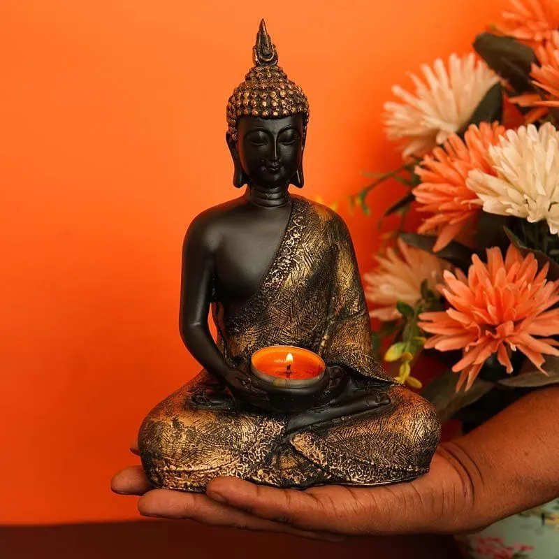 Meditating Lord Buddha Statue media 1
