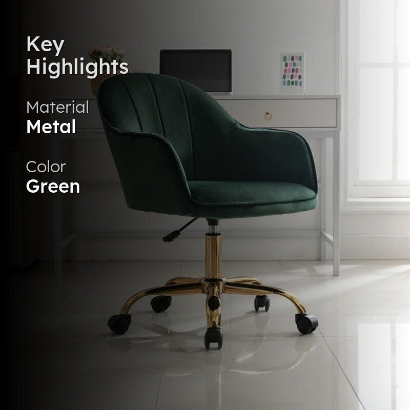 Chairon Metal Office Chair  -  Green media 2