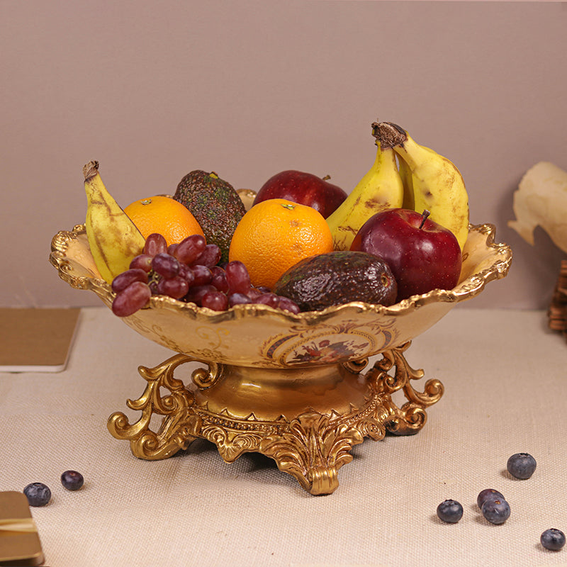 Canterbury Round Resin Fruit Bowl
