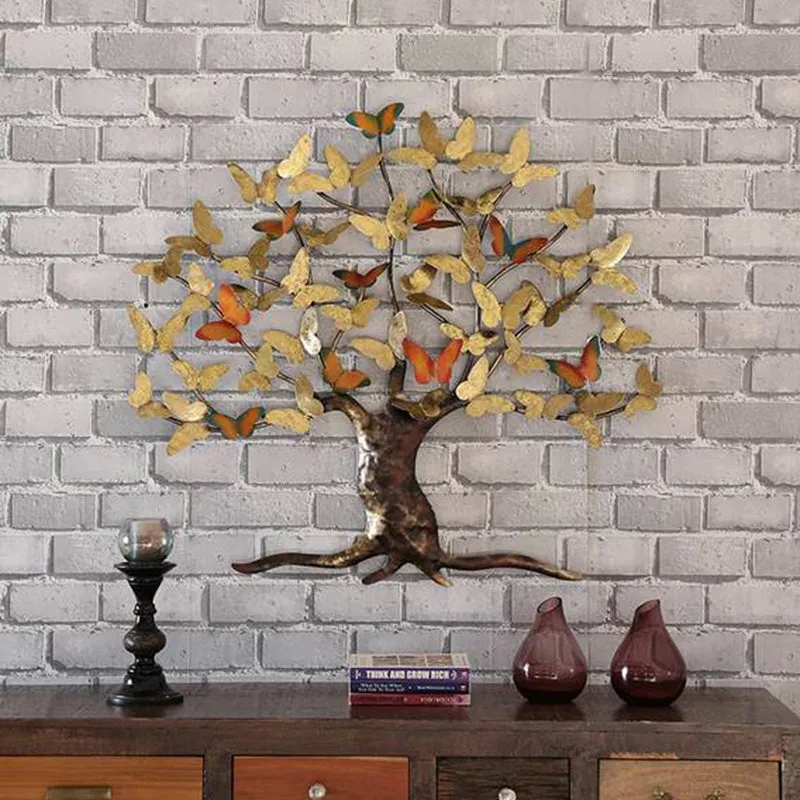 Butterfly Tree Iron Wall Accent media 1