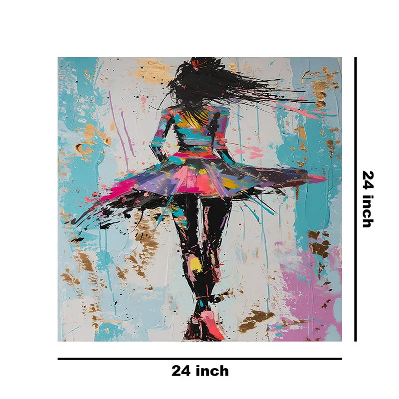 Dancer Abstract Wall Painting media 8
