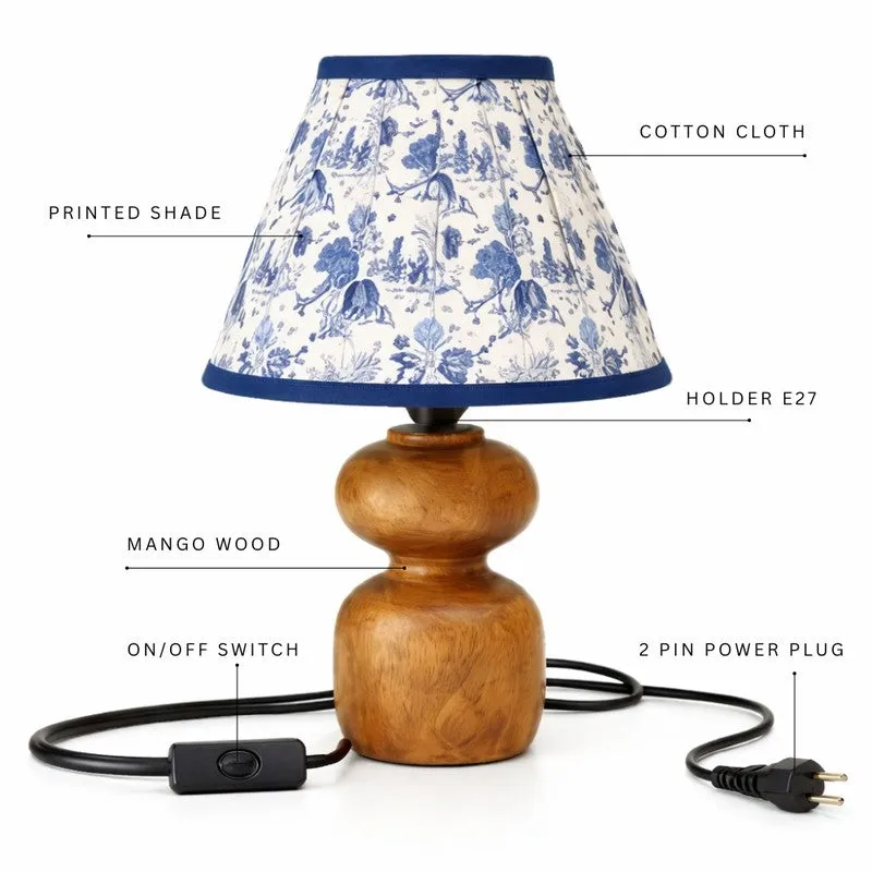 Emerson Luxe Cotton Table Lamp - Blue media 5