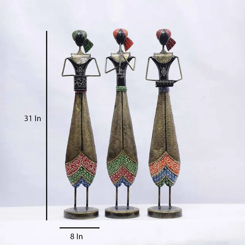 Musical Troupe Ethnic Showpiece - Set Of Three media 7
