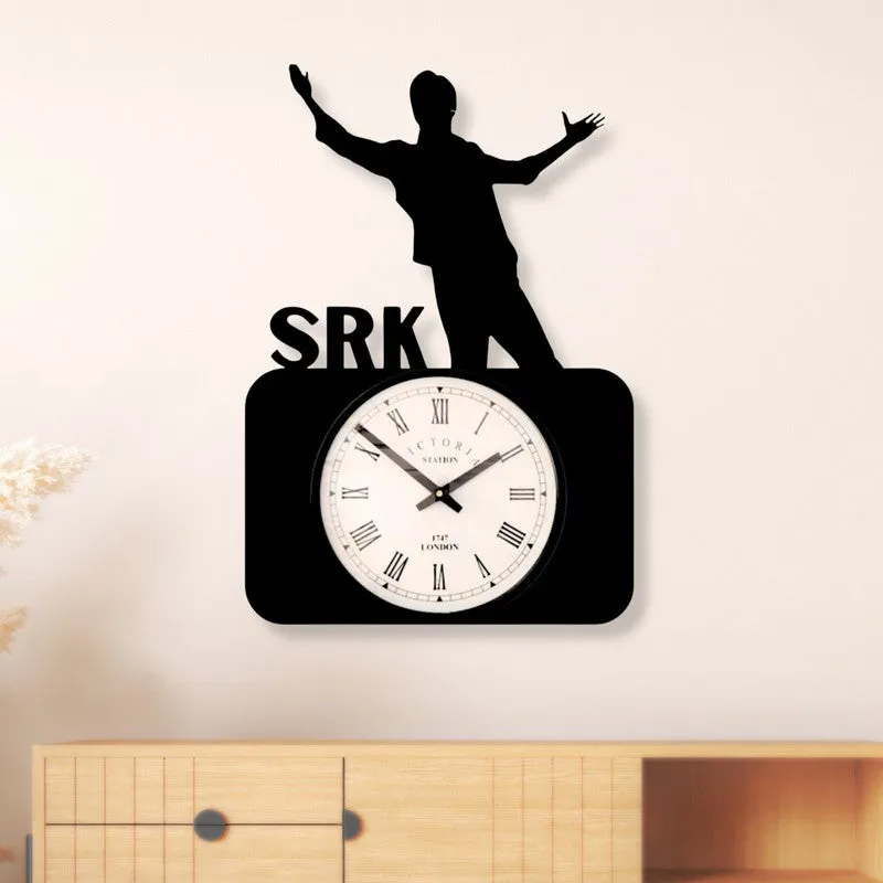 SRK Steel Analog Wall Clock - Black media 1