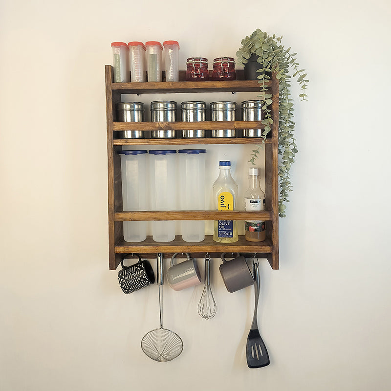 Gridis Wooden Kitchen Storage Rack media 4
