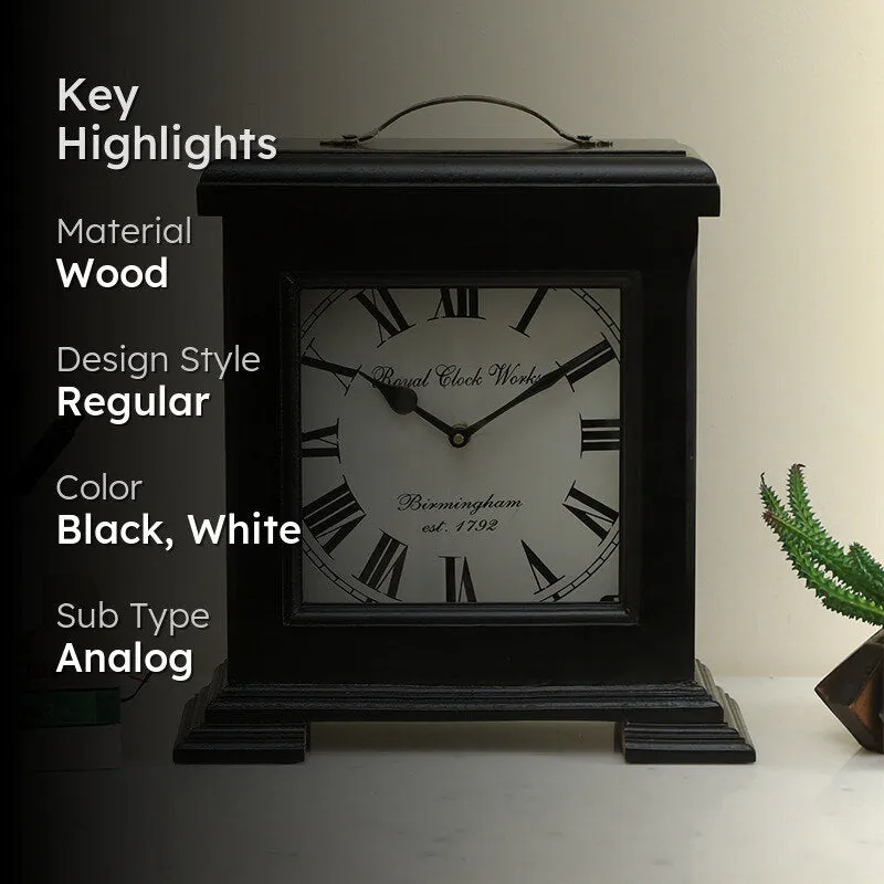 Sorien Silent Table Clock - Black media 2