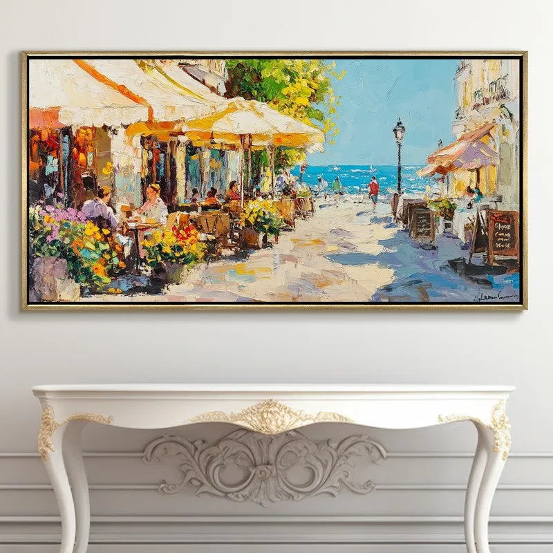 Sun-Drenched Afternoon Canvas Wall Painting With Frame media 5