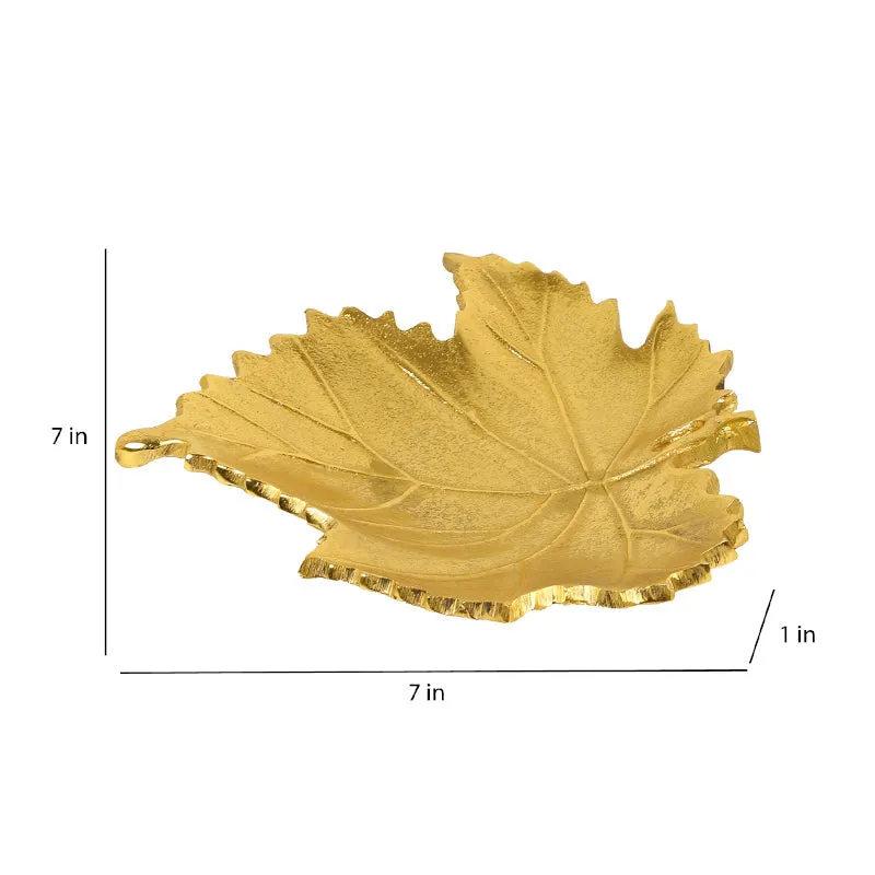 Maple Gilda Leaf Aluminum Platter media 5