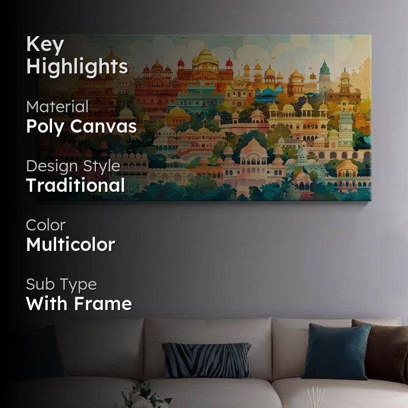 Urban Kaleidoscope Poly Canvas Wall Painting media 2