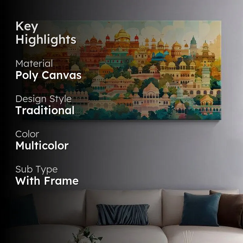 Urban Kaleidoscope Poly Canvas Wall Painting media 2