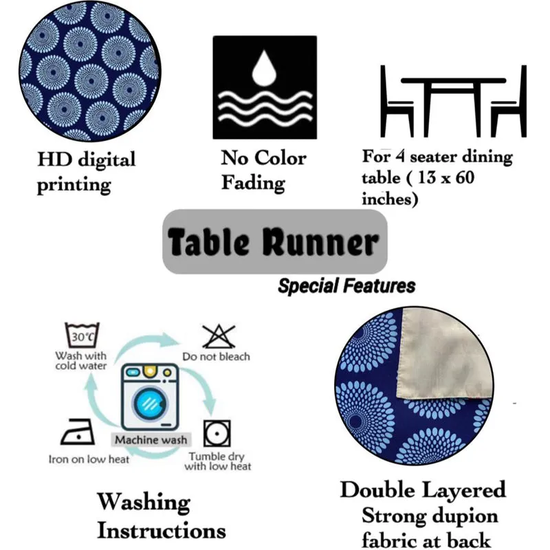 Hiral Poly Canvas Table Runner media 6