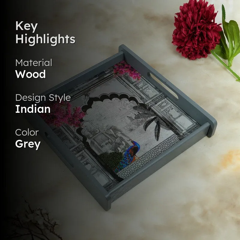 Nuvin Wooden Serving Tray media 2