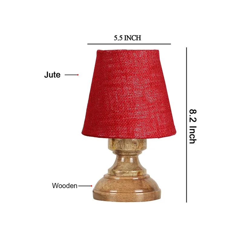 Harolda Jute Table Lamp - Maroon,Brown media 5