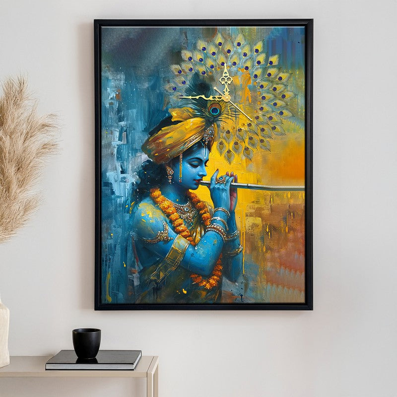 Madhava Wall Art With Clock media 3