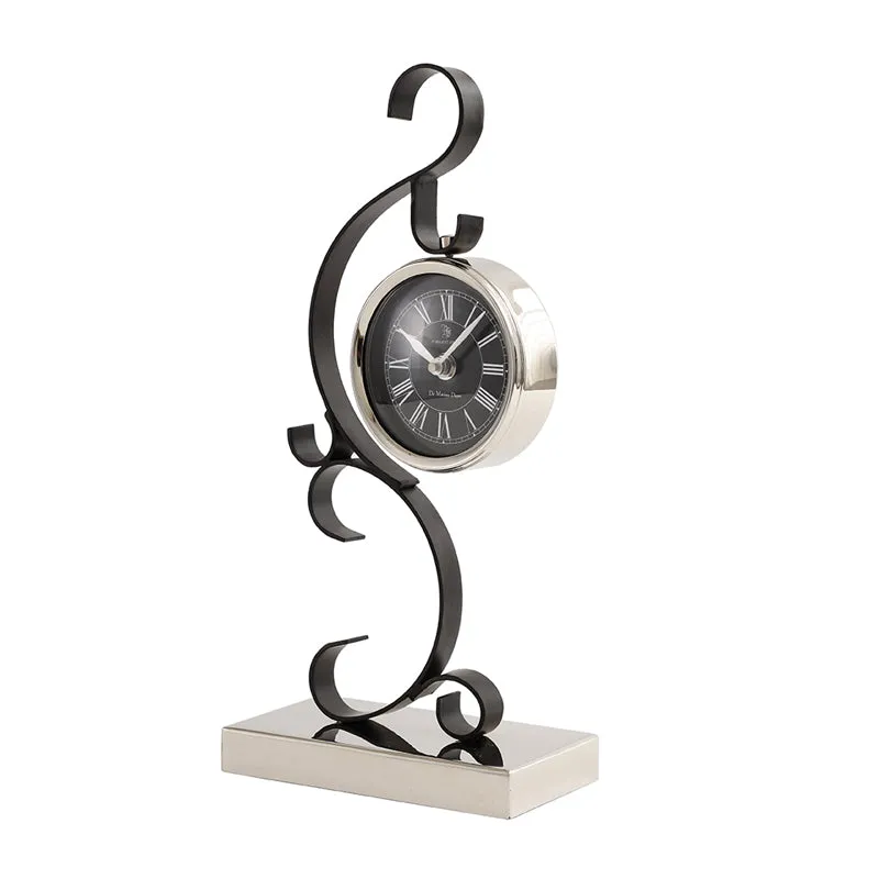 Miami Table Clock - Silver media 3