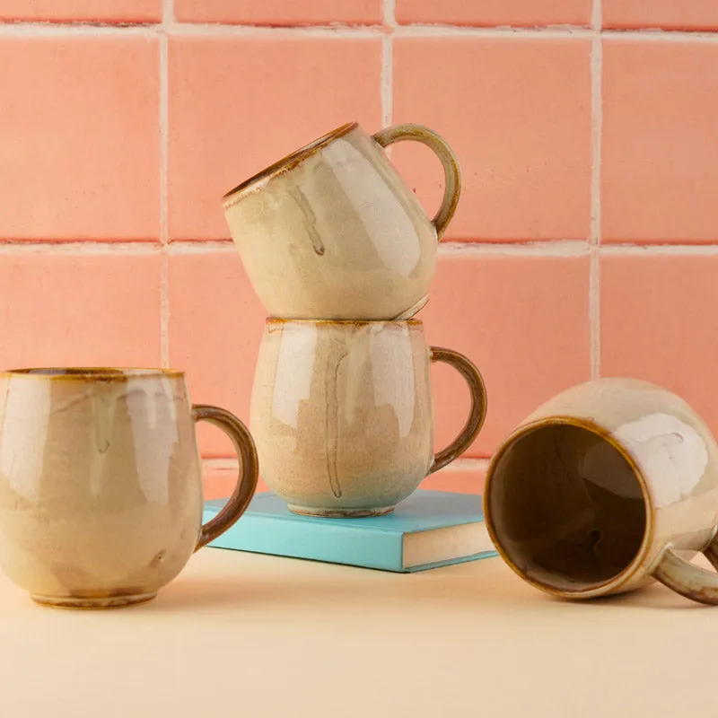 Blaina Ceramic Coffee Mug (350 mL) - Beige media 1