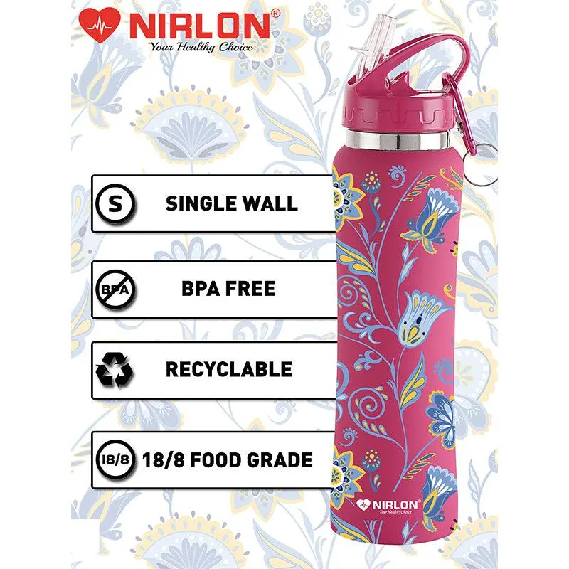 Mosa Floral Sipper Water Bottle - 750 mL media 4
