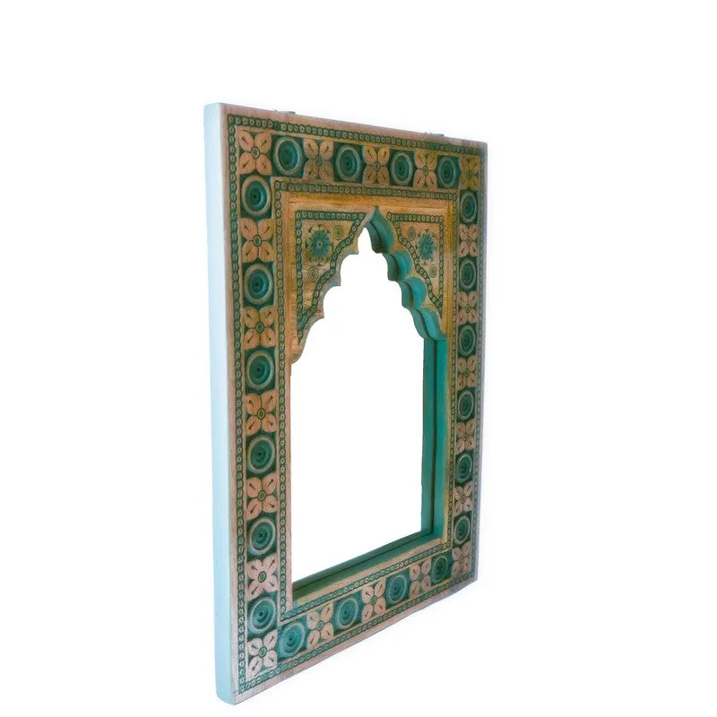 Aryza Premium Mango Wood Wall Mirror media 6