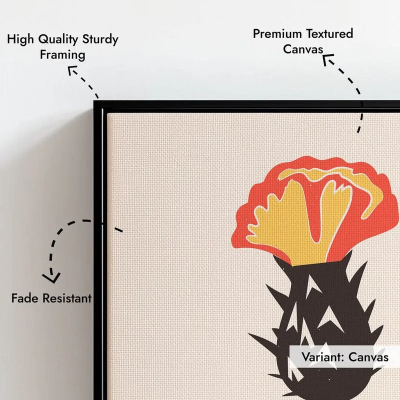 Floral Symphony Archival Canvas Wall Art - Black Frame media 7