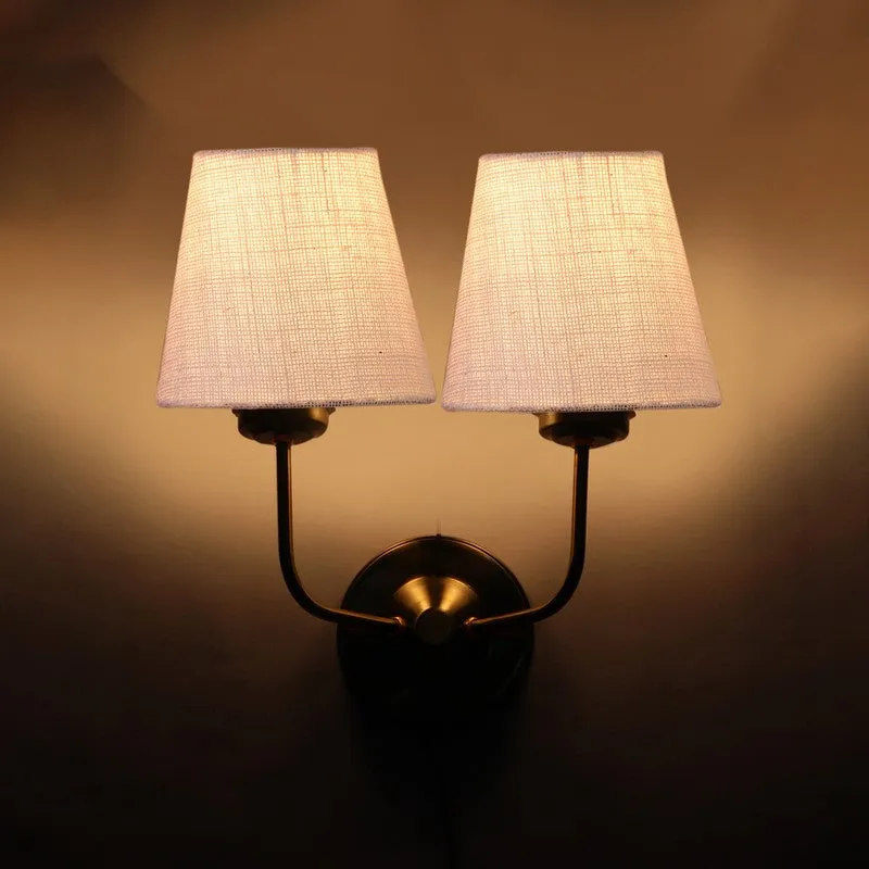 Lumoire Duo Cone Metal Wall Lamp - Gold,White media 7