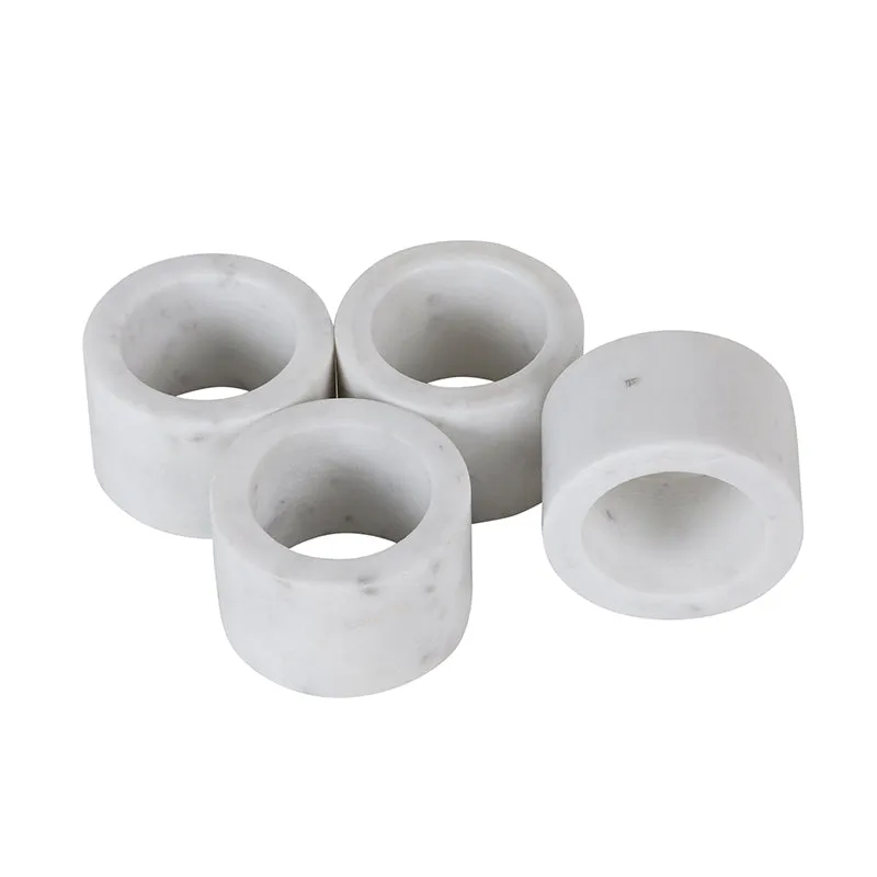 Rosetta Marble Napkin Ring - Set Of Four media 3