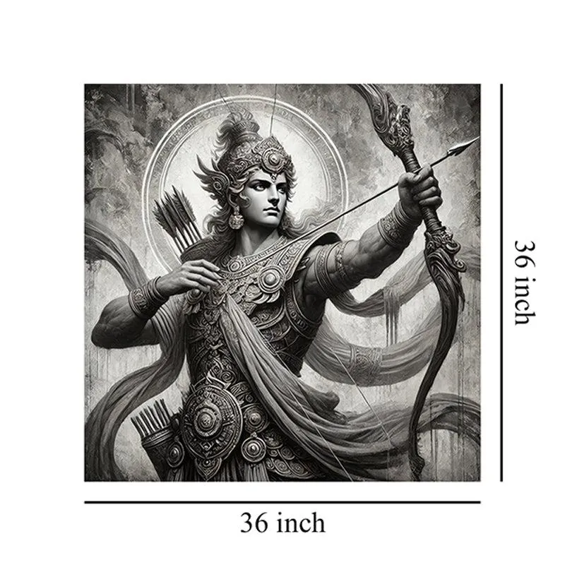 Arjuna The Warrior Wall Painting media 7