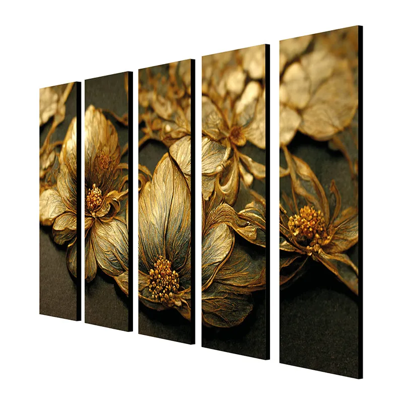 Auric Fiora III Canvas Wall Art - Set Of Five media 5