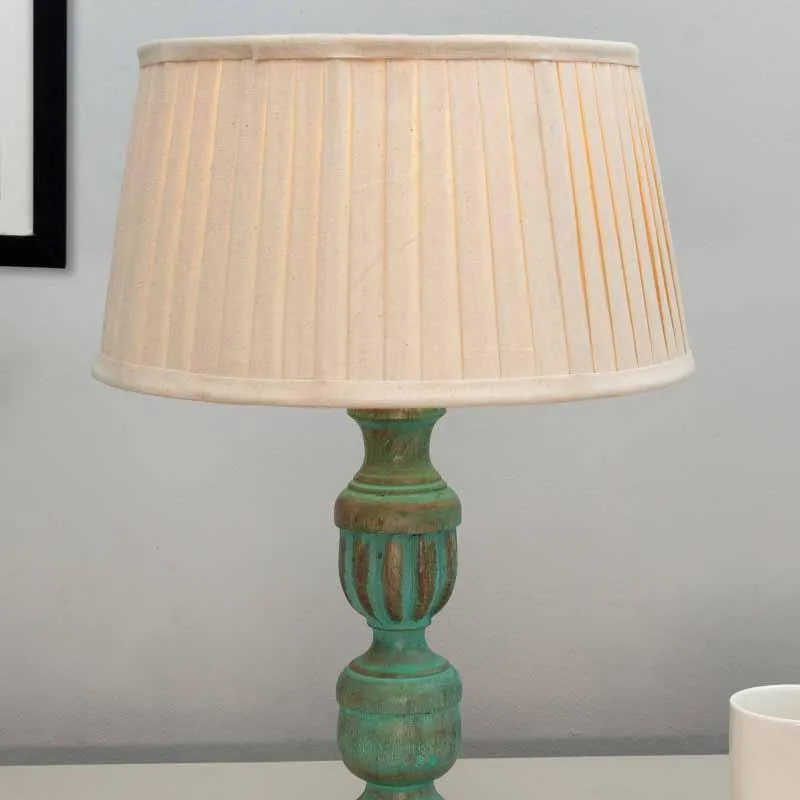 Earthine Fabric Table Lamp - Blue media 3