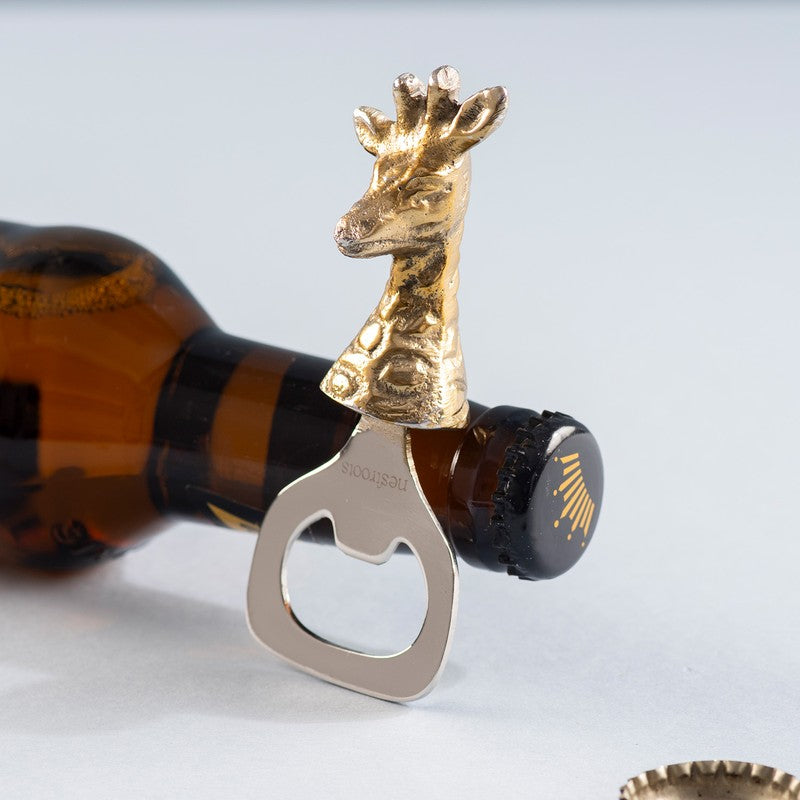 Antler Twist Stainless Steel Bottle Opener - Gold