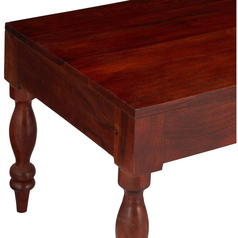Zynex Sheesham Wooden Center Table - Deep Brown media 8