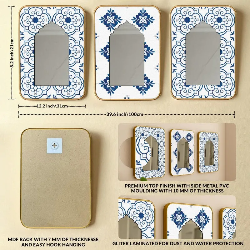AzureArch Acrylic Wall Mirror - Set Of Three media 6