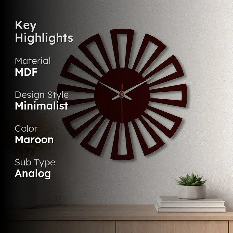 Wagon Wheel Wooden Wall Clock media 2