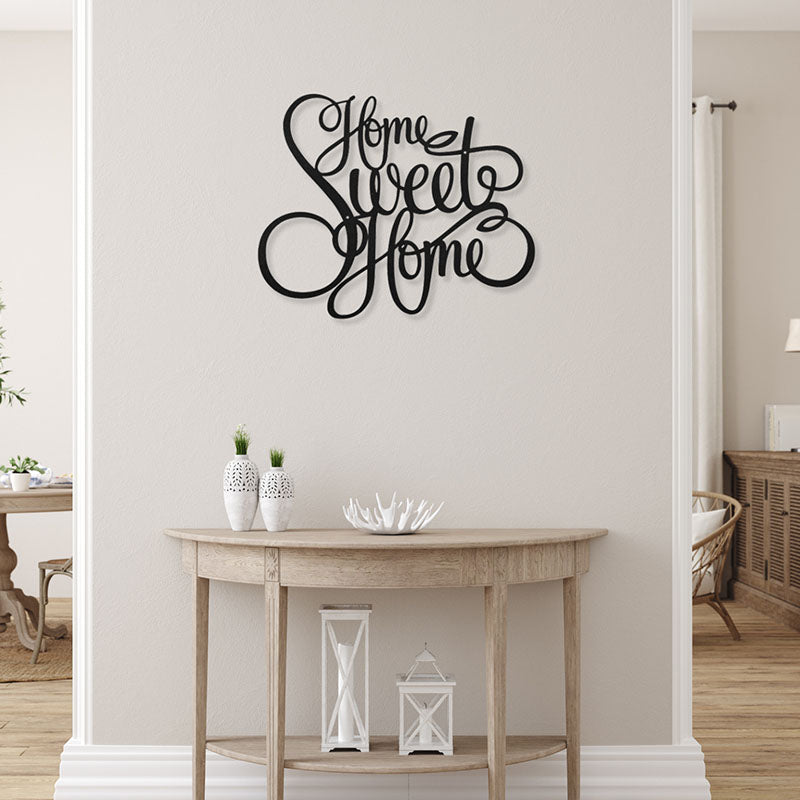Home Sweet Home Black Iron Wall Accent