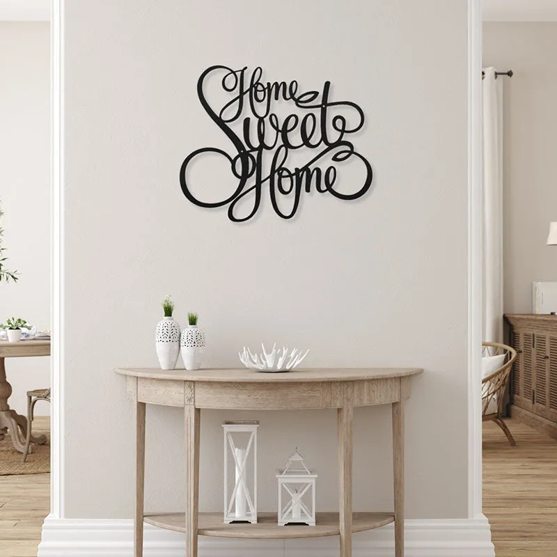 Home Sweet Home Black Iron Wall Accent media 1