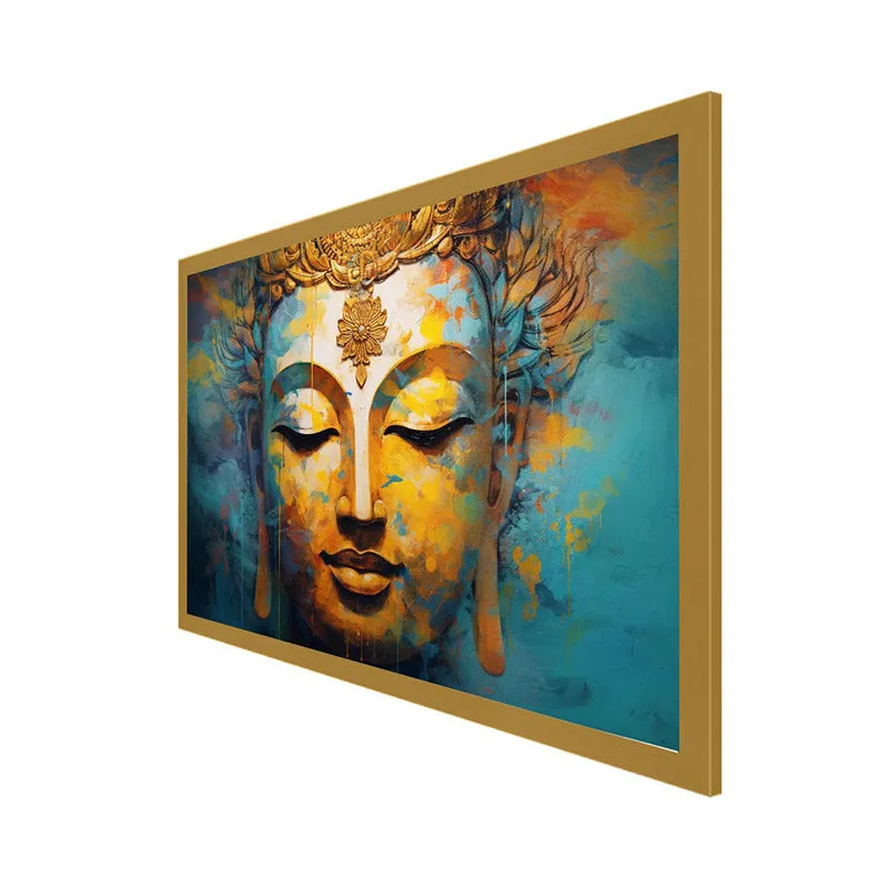 Buddha Vihara Canvas Wall Painting With Frame media 7