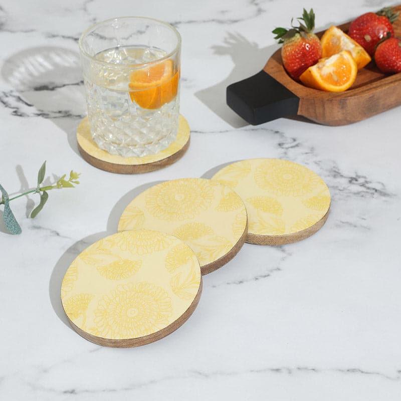 Daiyu Mangowood Coasters - Set Of Four