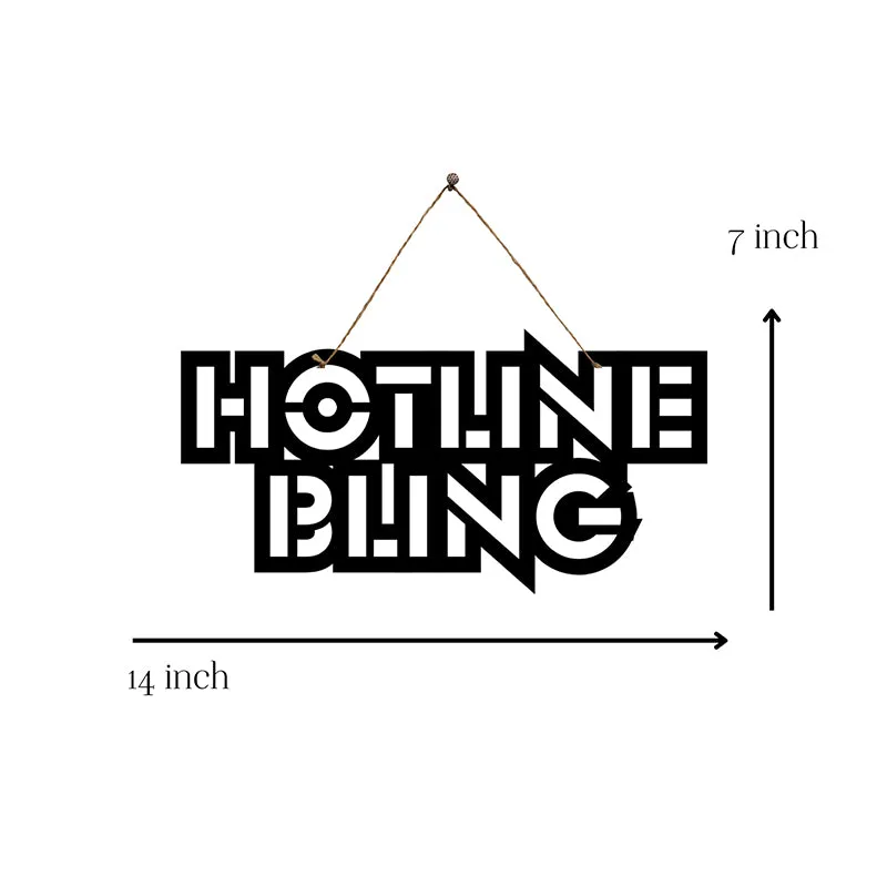 Hotline Bling Mild Steel Wall Accent media 5
