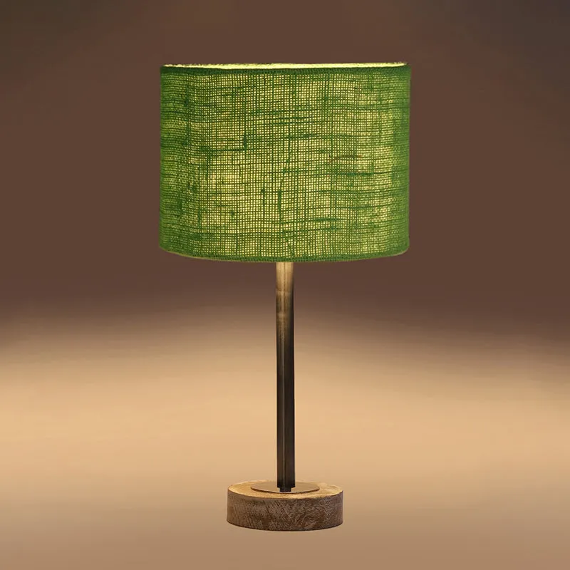 Sienna I Rodin Wooden Table Lamp - Green,Silver,White media 6