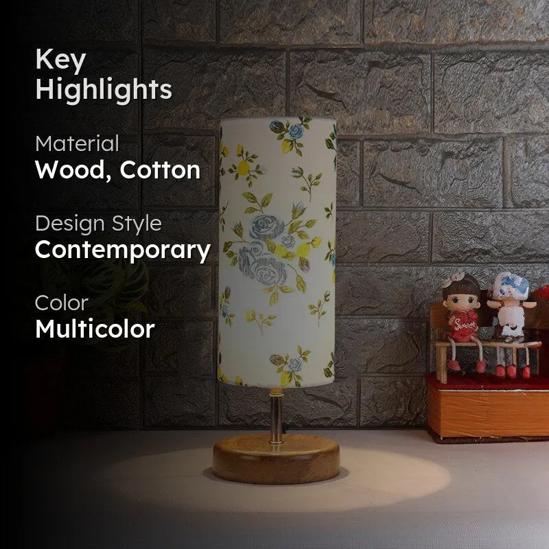 Alba Hisha Wooden Table Lamp - Multicolor media 2